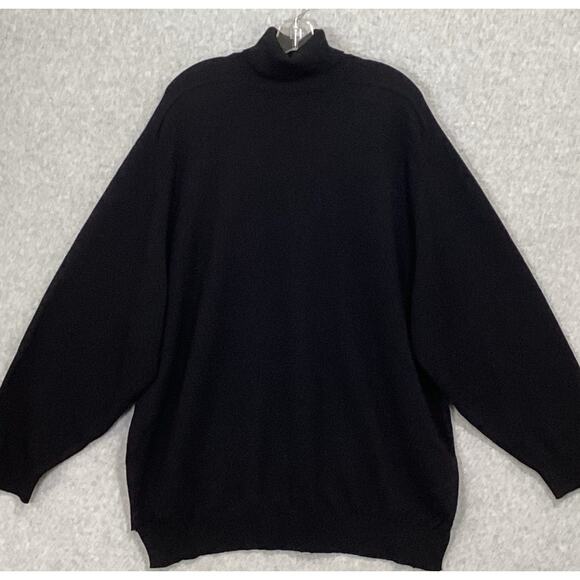 Balenciaga Turtleneck Sweater Size 40 100% Cashmere Italy Luxury Designer Black - Picture 2 of 16
